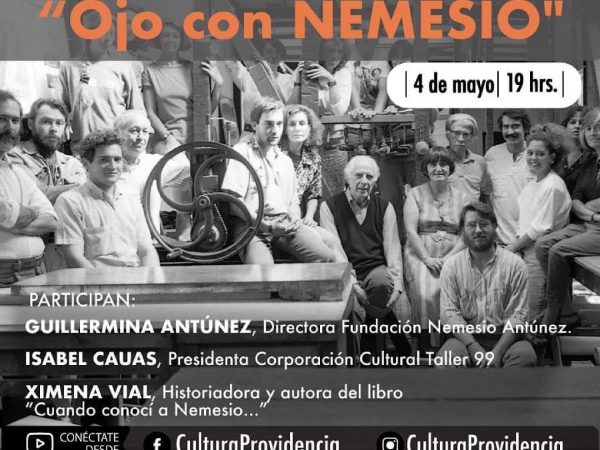 “Ojo con NEMESIO” Conversatorio en torno a Nemesio Antúnez al cumplirse 104 años de su natalicio