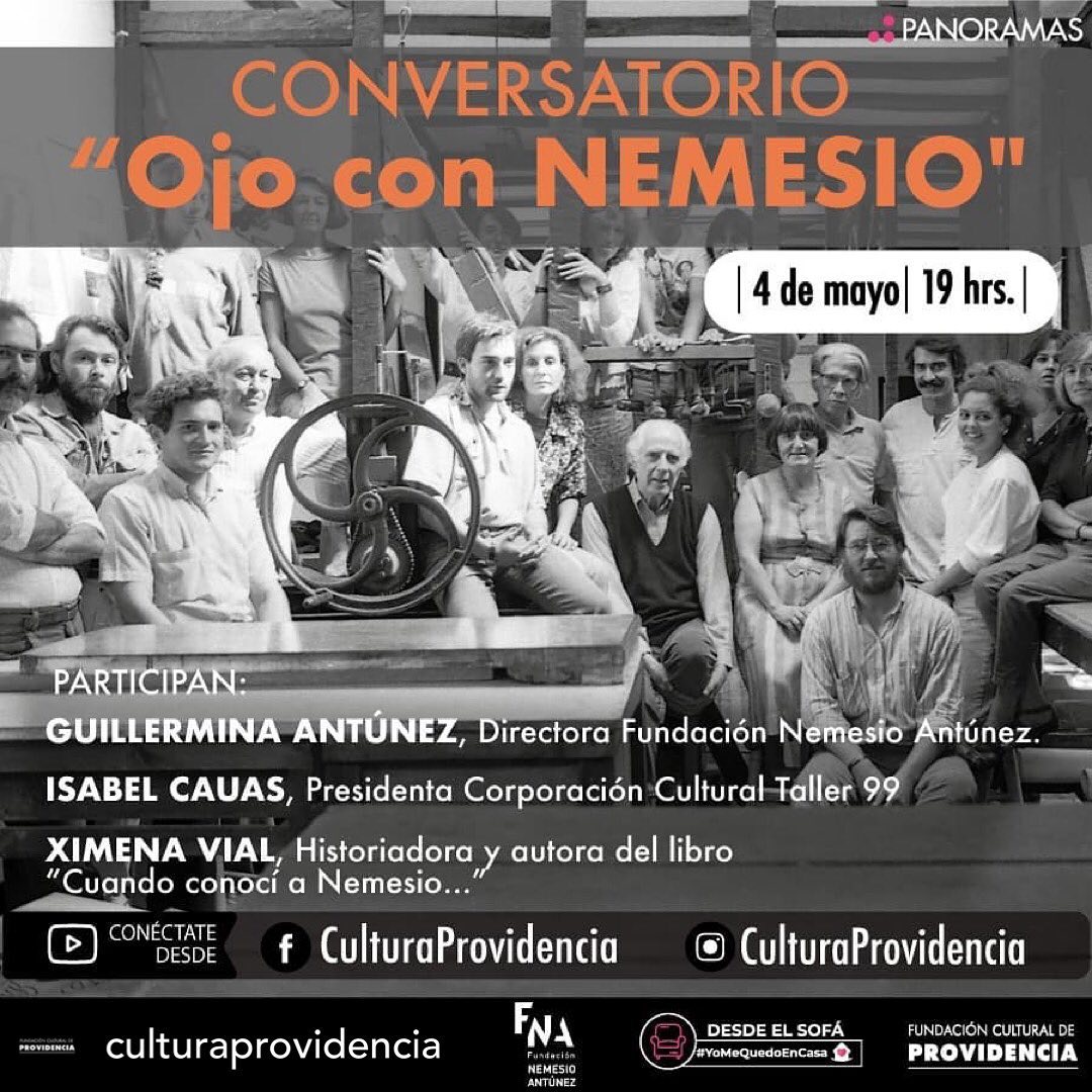 “Ojo con NEMESIO” Conversatorio en torno a Nemesio Antúnez al cumplirse 104 años de su natalicio