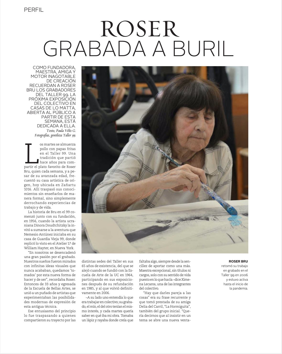 “ROSER GRABADA A BURIL”